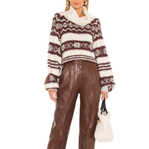 Free People Chunky Turtleneck Sweater - Picture 3 of 9